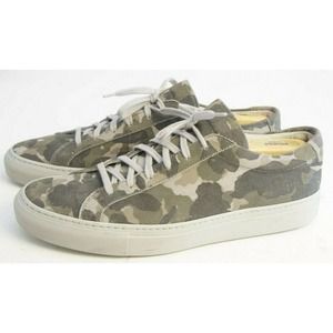 Common Projects Mens Achilles Low Camo Sneaker